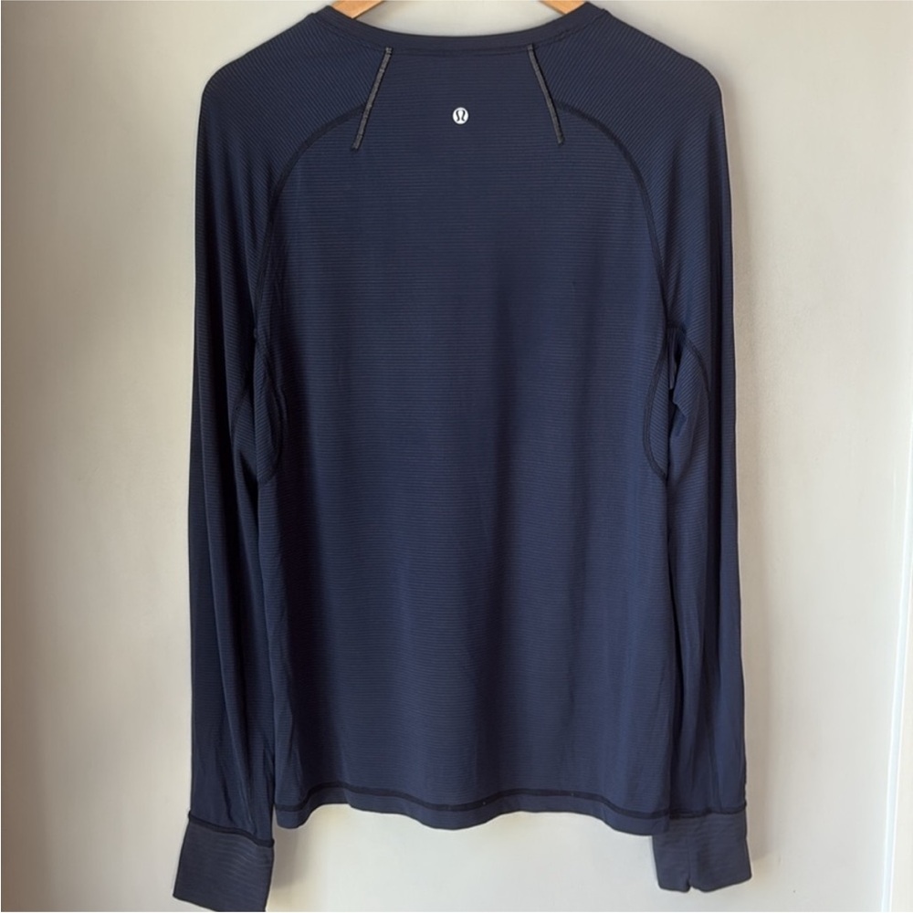 Lululemon Mens Blue Long Sleeve Shirt - Picture 4 of 8